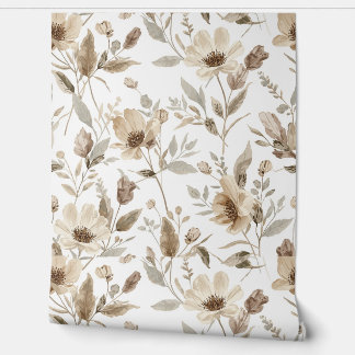 Botanical Patterned Wallpaper | Floral Wallpaper 