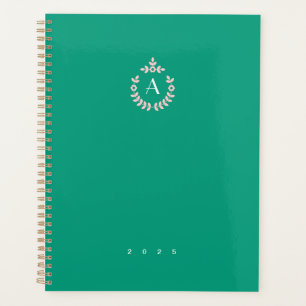 Botanical Pendant Crest Monogram Yearly Planner