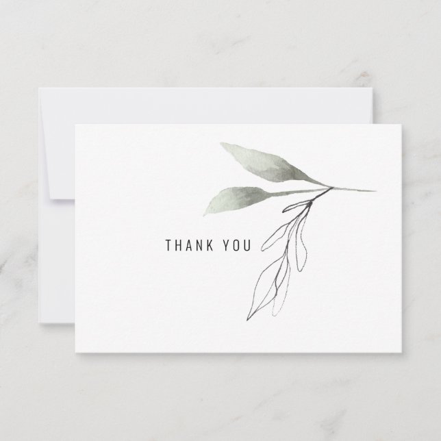  Botanical Personalised Script Name Thank You (Front)