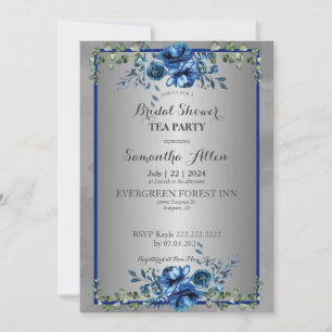 Botanical Petals of Love: Join Us for a Bridal Invitation