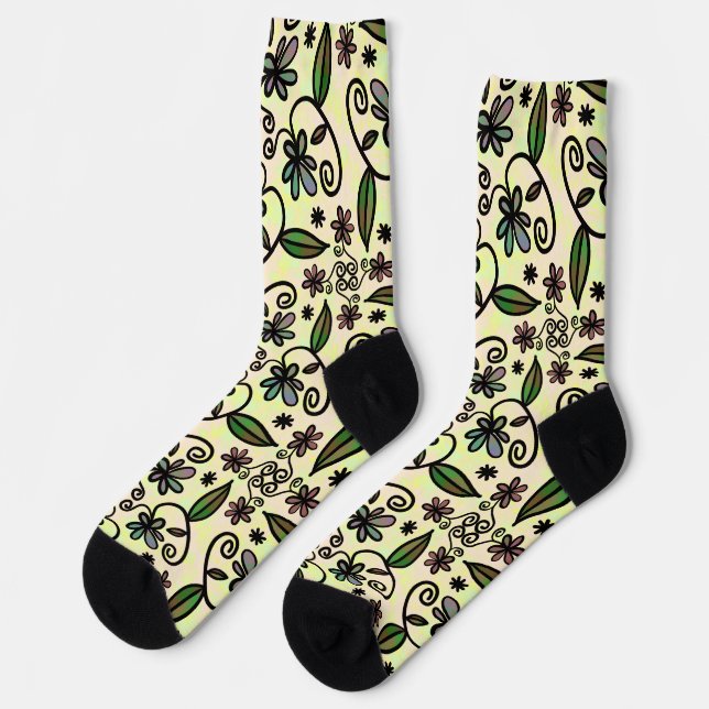 botanical petals socks (Left)