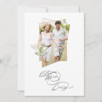 *~* Botanical  PHOTO AR6 RSVP +  QR Wedding