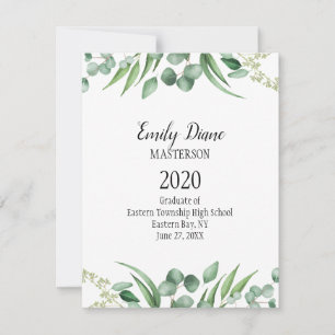 Botanical Photo Graduation Announcement