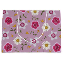 Botanical Pink Modern Wildflower