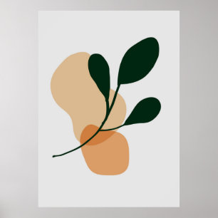 Botanical plant art poster
