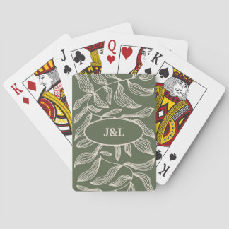 Botanical Plant Flowers J&L Playing Cards