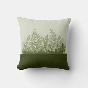 Botanical Plant Illustration Pillow