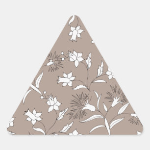 botanical plants triangle sticker