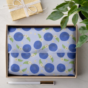 Botanical Plums Collection Blue Tissue Paper