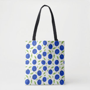 Botanical Plums Collection Ivory Tote Bag