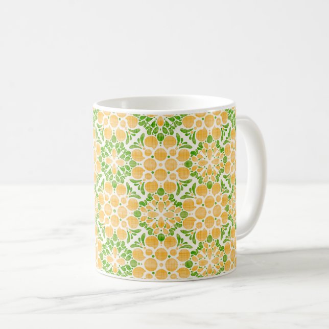 Botanical Pop-Citrus Coffee Mug (Front Right)