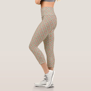 Botanical Pop_Forest Capri Leggings