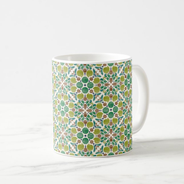 Botanical Pop - Olive Coffee Mug (Front Right)
