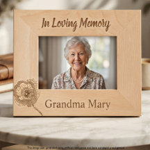 Botanical Poppy Memorial Grandmother Tribute