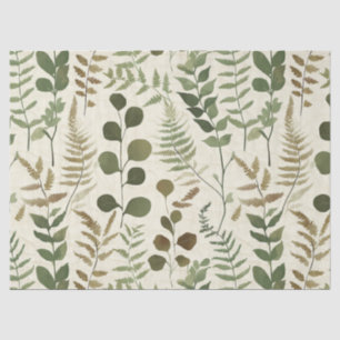 Botanical Pressed Leaves Pattern – Fern Print Tissue Paper