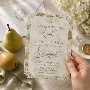 Botanical Romantic Wedding Acrylic Invitations