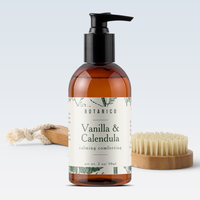 Botanical Sage Green Floral Ingredients Product (Creator Uploaded)