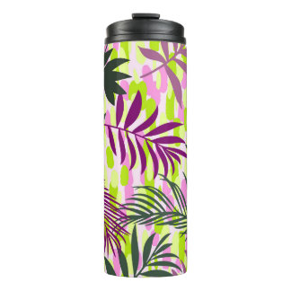 Botanical seamless pattern mixed with geometric sh thermal tumbler