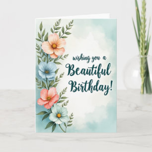 Botanical Serene Card
