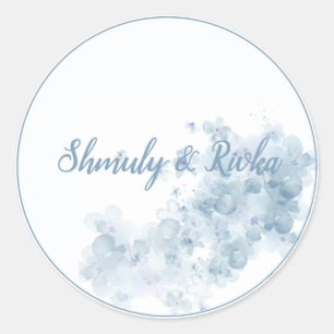 Botanical Sheva Brachos Classic Round Sticker