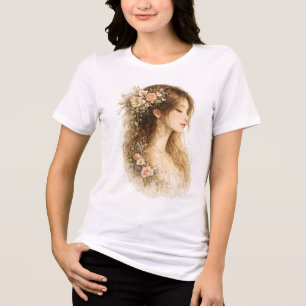 Botanical Side Profile Tri-Blend Shirt