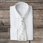 Botanical Snowdrop Pastel Flower  Tie<br><div class="desc">A neck tie with a pattern of botanical snowdrop flower illustration in pastel colours (Galanthus nivalis) on a white background: a perfect gift for a lover of flowers. It's the January birth flower and the flower of Capricorn.</div>