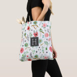 Botanical Soft pink Floral wildflowers Pattern Tote Bag<br><div class="desc">A soft botanical shopper with wildflowers in pink and greens</div>