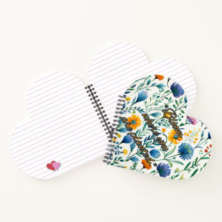 Botanical Spiral Heart Notebook