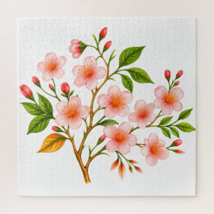 Botanical Spring Design Jigsaw Puzzle