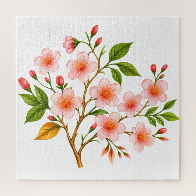 Botanical Spring Design Jigsaw Puzzle (Vertical)