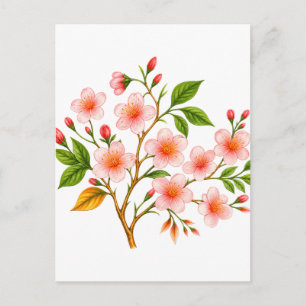 Botanical Spring Design Postcard