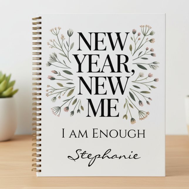 Botanical Spring Gift Whimsical Nature Lover Planner (New Year, New Me Affirmation Planner)