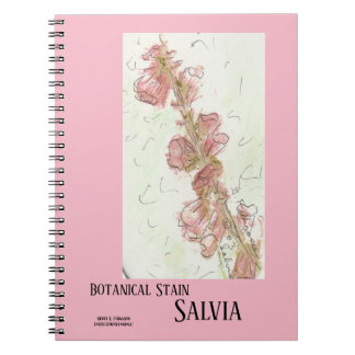 BOTANICAL STAIN SALVIA NOTEBOOK