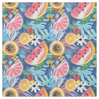 Botanical Summer Pattern Fabric