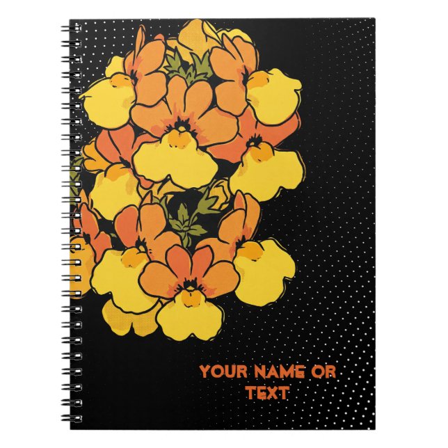 Botanical Sunset: The 'Sunsatia Mango' Nemesia Notebook (Front)
