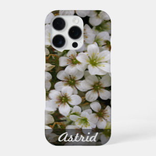 Botanical Sweet White Flowers Photo any Name iPhone 16 Pro Case