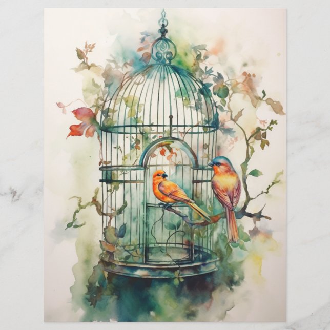 Botanical Symphony Scrapbook Paper (Front)