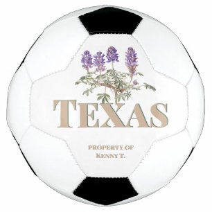Botanical Texas Bluebonnet 2 Soccer Ball