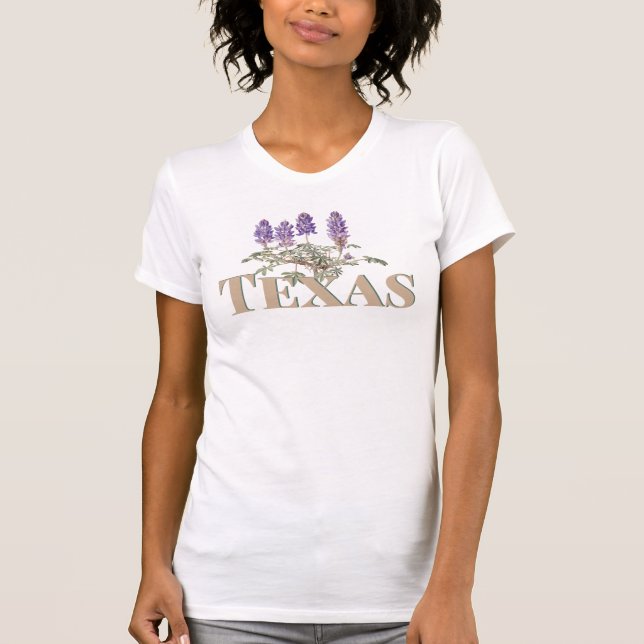 Botanical Texas Bluebonnet 2  T-Shirt (Front)