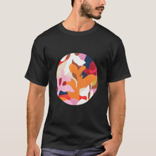 Botanical Theme Vivid Colours. Beautiful Abstract T-Shirt