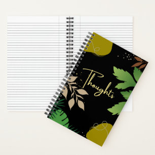 Botanical Thoughts Notebook   Leaf Journal
