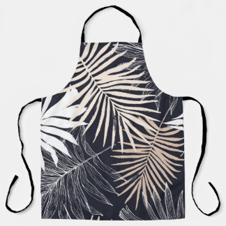 Botanical tropical leaf: vintage graphic apron