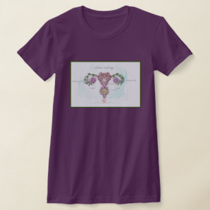 Botanical Uterus Anatomy T-Shirt