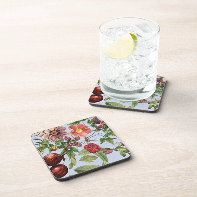 Botanical vintage design coaster (Right Side)