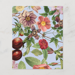Botanical vintage design flyer
