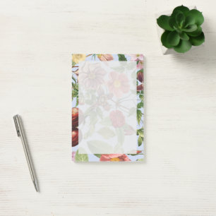 Botanical vintage design post-it notes
