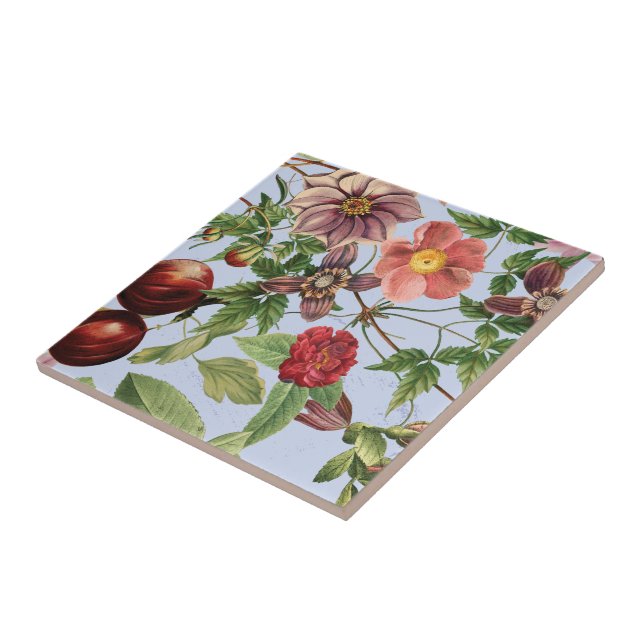 Botanical vintage design tile (Side)