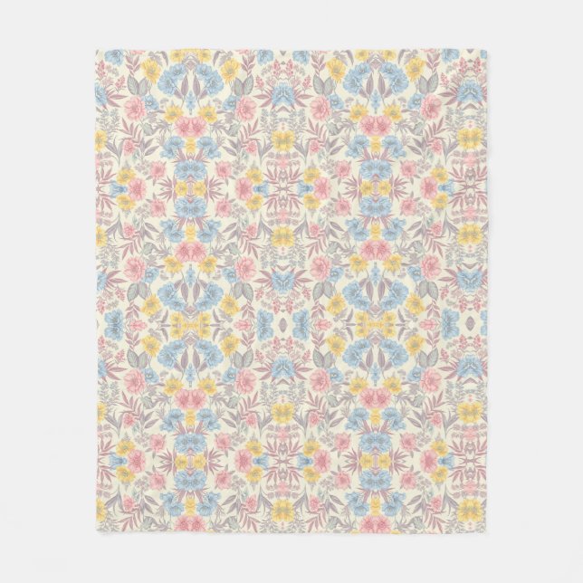 Botanical Watercolor Blankets - Exotic Flowers (Front)