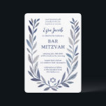 Botanical Watercolor Star of David Bar Bat Mitzvah Invitation<br><div class="desc">Perfect card to announce a bat mitzvah, bar mitzvah or other Jewish celebration! Hand drawn delicate leaf trame art for you! FULLY CUSTOMIZABLE! Click on “Personalize” above to edit the text. Click "edit using design tool" to adjust the fonts, colors and placements and to add text to the back side...</div>