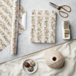 Botanical Wedding Gift Wrap | Blush Florals